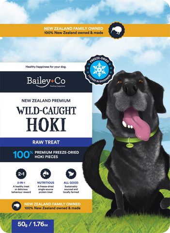 Bailey+Co Freeze Dried Dog Treat - Hoki
