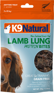 K9 Natural Air Dried Protein Bites - Lamb Lung