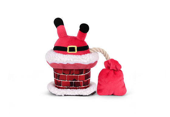 P.L.A.Y. Merry Woofmas Clumsy Claus Dog Toy