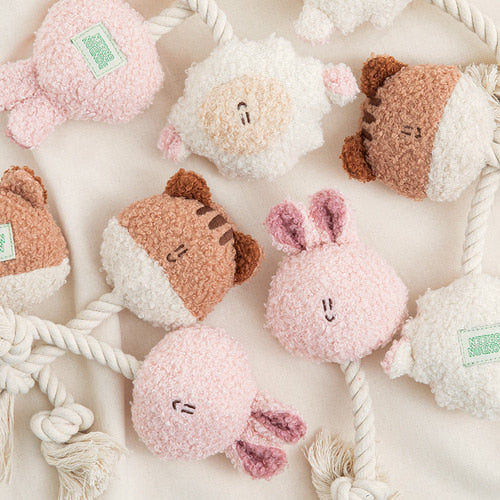 Bite Me Toy | BonBon Green Furry Friends Rope Tug Toy