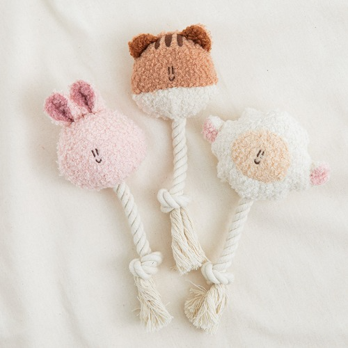 Bite Me Toy | BonBon Green Furry Friends Rope Tug Toy