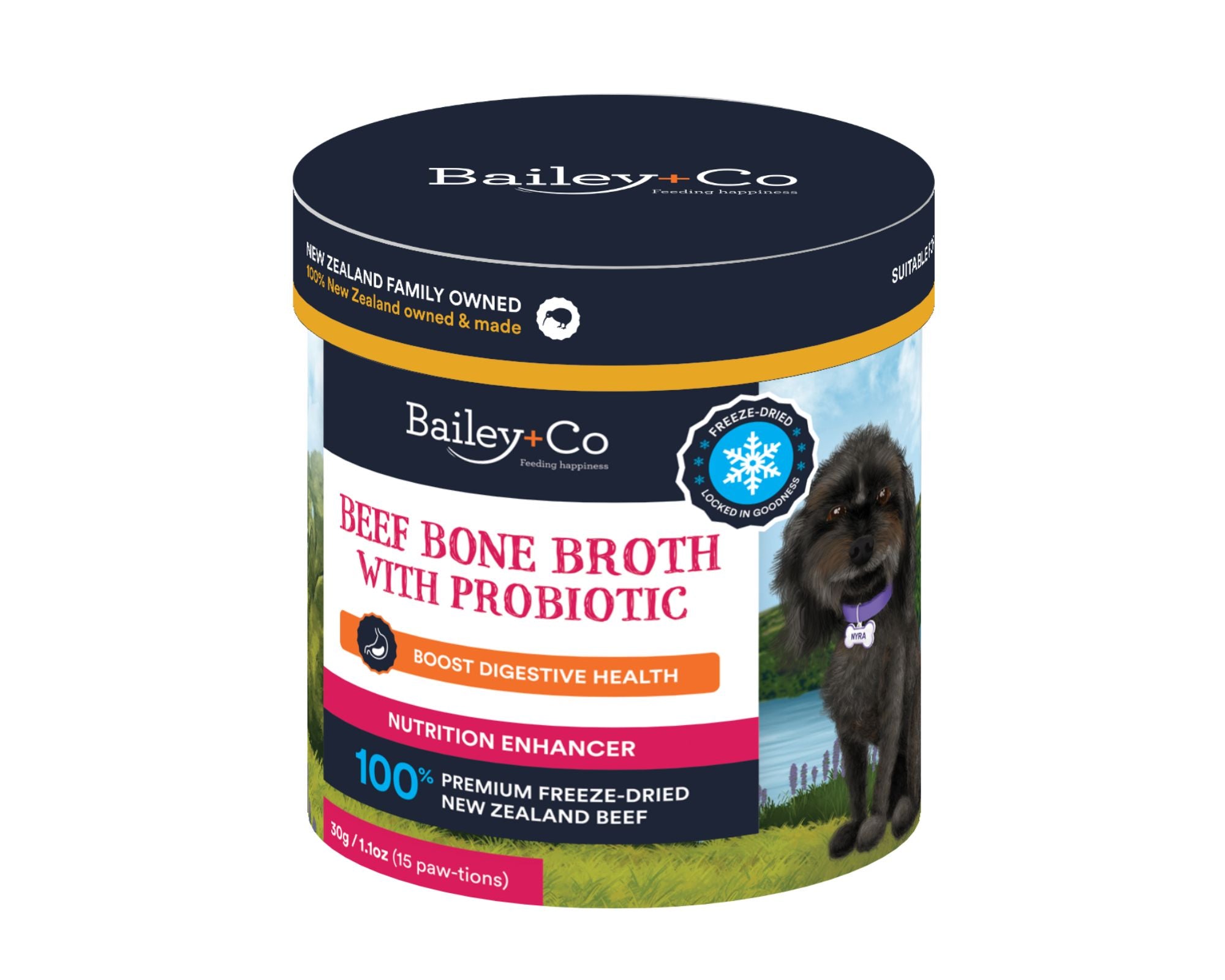 Bailey+Co Freeze Dried Bone Broth | Probiotics (Digestive Support)