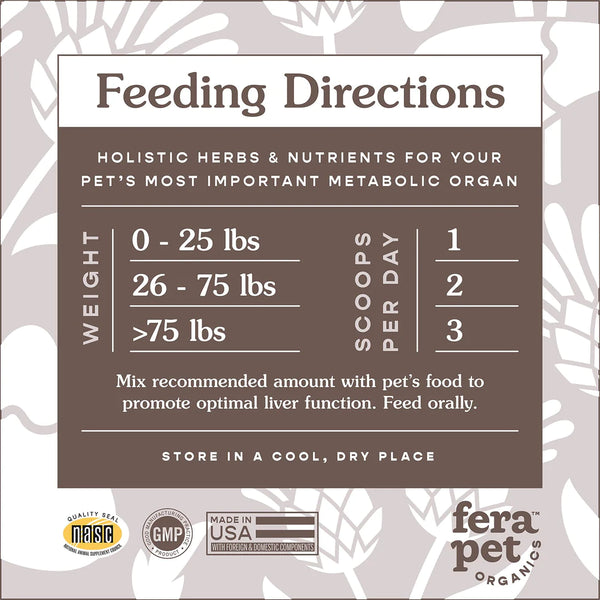 Fera Pet Organics Liver Support for Dogs & Cats