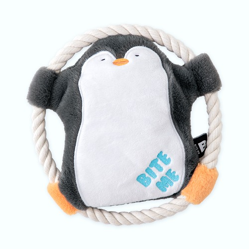 Bite Me Hug Me Rope Tug Toy | Penguin