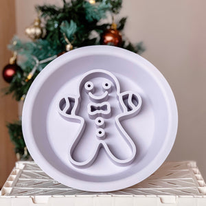 Christmas 2-in-1 Slow Feeder Lick Mat - Gingerbread Man (3 colours)