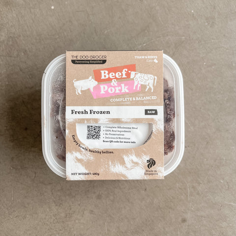 The Dog Grocer Frozen Raw NRC Cat Food  - Beef & Pork