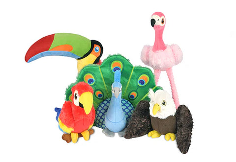 P.L.A.Y Fetching Flock Squeaky Plush Dog Toys