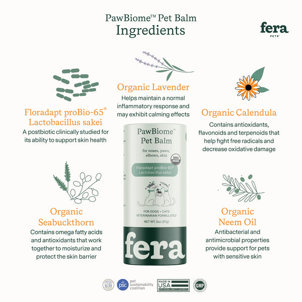 Fera Pet Organics PawBiome® Pet Balm