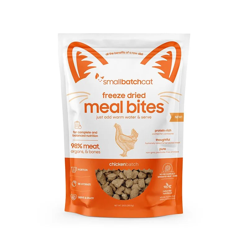 Smallbatch Freeze Dried Chicken Bites for Cats