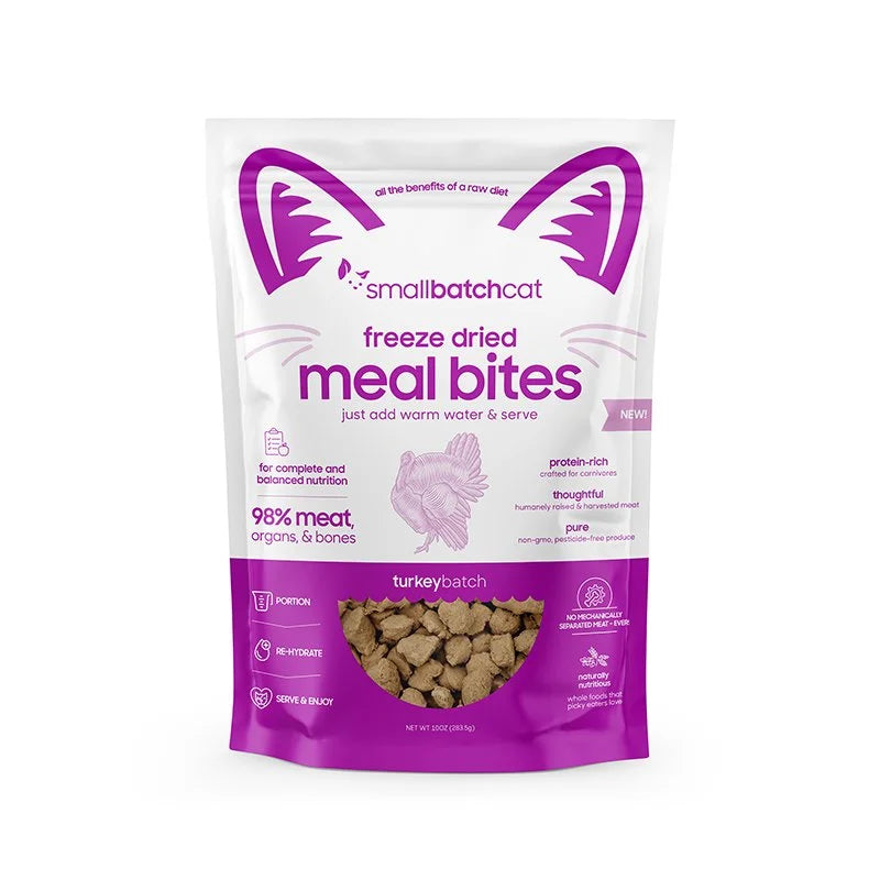 Smallbatch Freeze Dried Turkey Bites for Cats