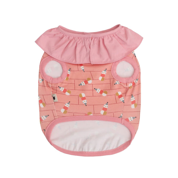 Ohpopdog Snowman Wonders Ruffles Dress Top