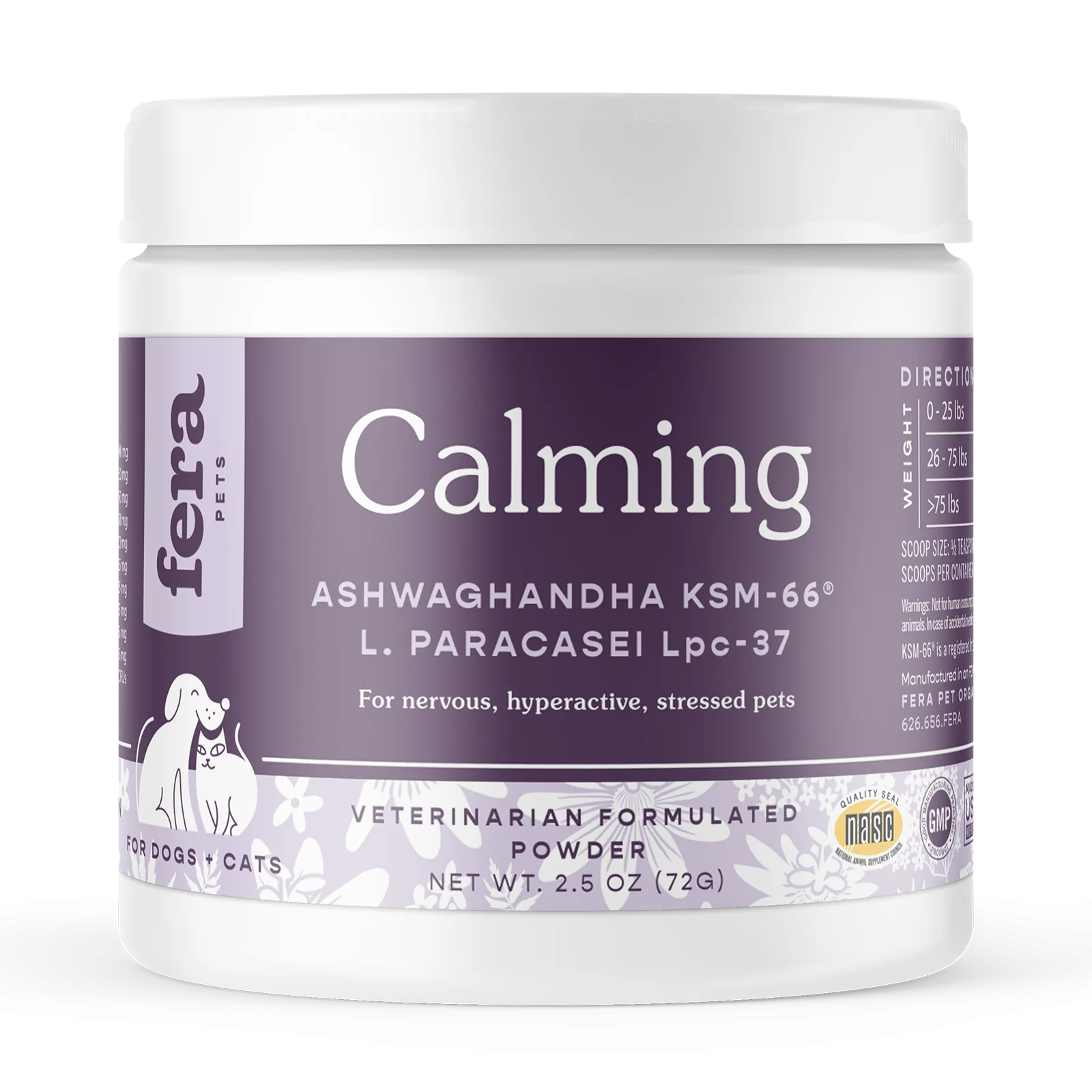 Fera Pet Organics Calming Support for Dogs & Cats