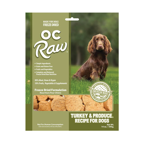 OC Raw Freeze Dried Raw Turkey & Produce Sliders
