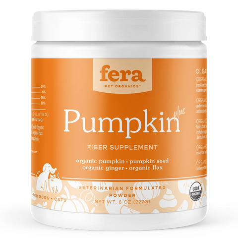 Fera Pet Organics Pumpkin Plus Fiber Support For Dogs And Cats