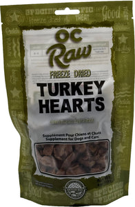 OC Raw Freeze Dried Raw Turkey Hearts