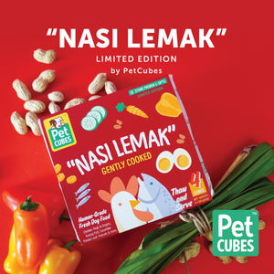 [Limited Ed] PetCubes Gently Cooked Dog Food - Nasi Lemak