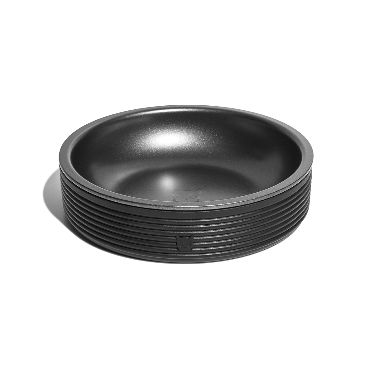 Zee Cat Duo Bowl for Cats - Black
