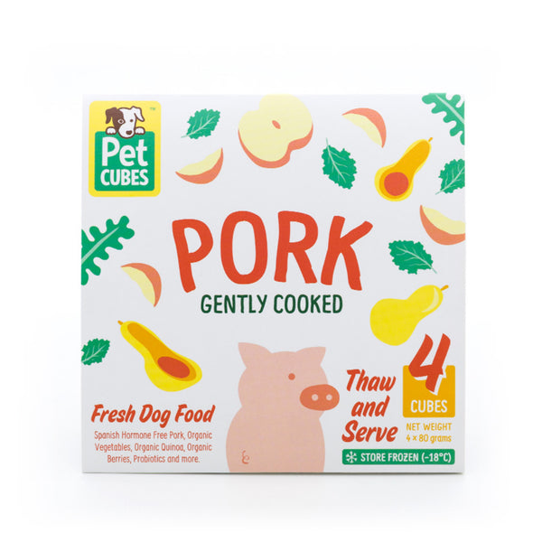 PetCubes Gently Cooked Dog Food - Pork