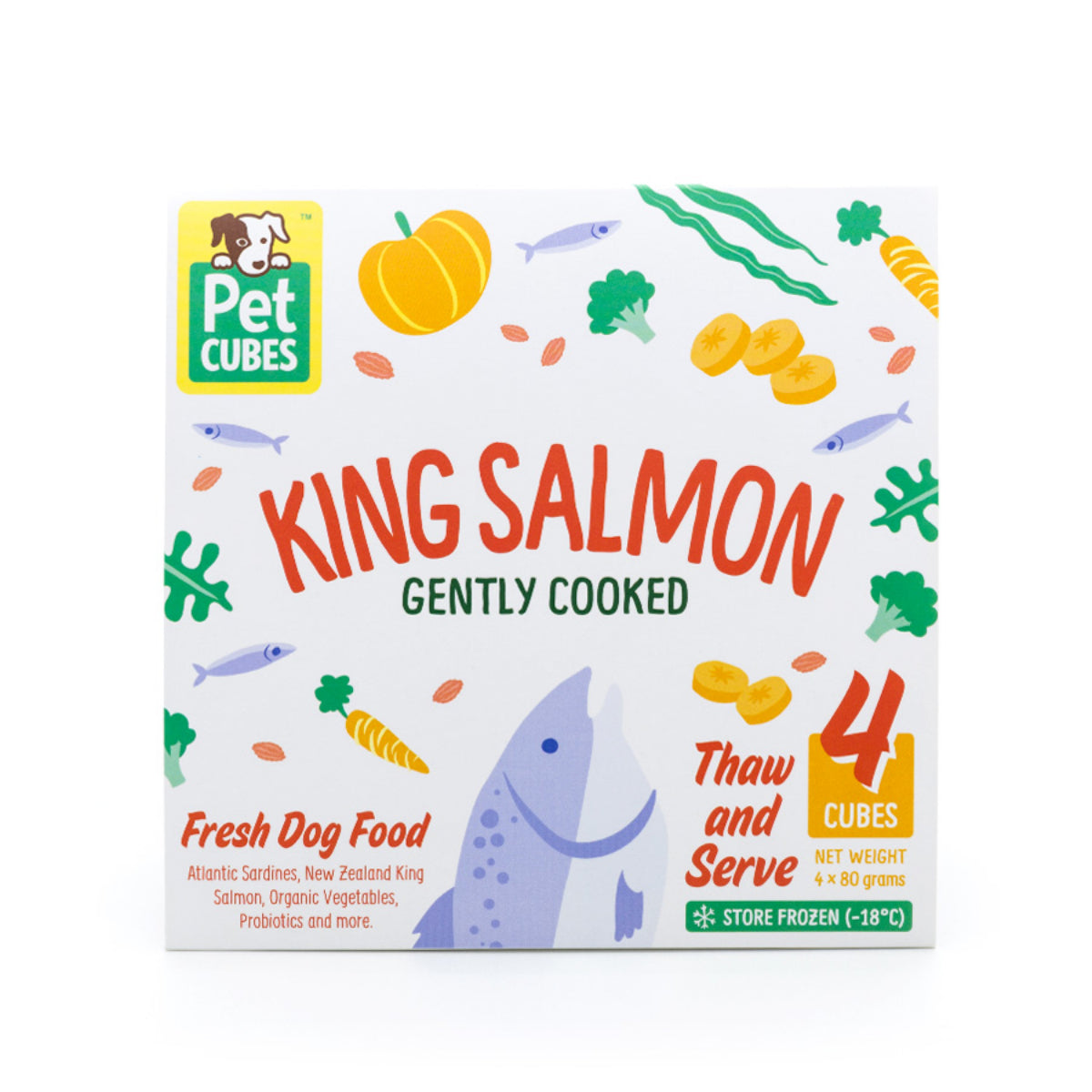 PetCubes Gently Cooked Dog Food - King Salmon