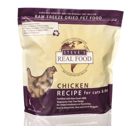 Steve's Real Food Freeze Dried Raw Nuggets - Chicken