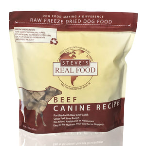 Steve's Real Food Freeze Dried Raw Nuggets - Beef