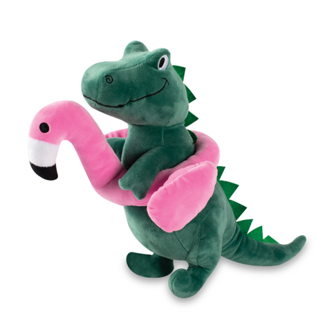 Fringe Studio Dog Squeaker Toy - Flamingo Fun Rex
