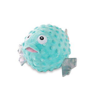 Fringe Studio Dog Squeaker Toy -Puffed Up Puffer Fish