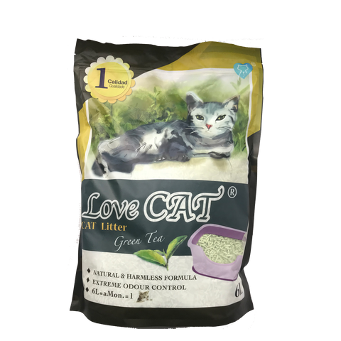 Love Cat Tofu Litter - Green Tea Scent