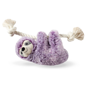 Fringe Studio Dog Squeaker Toy - Violet Sloth