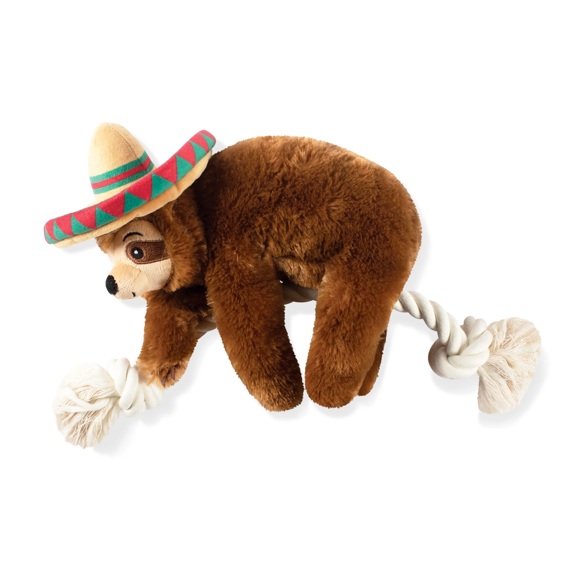 Fringe Studio Dog Squeaker Toy - Sombrero Sloth