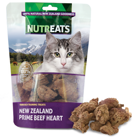 Nutreats Freeze Dried Beef Hearts for Cats