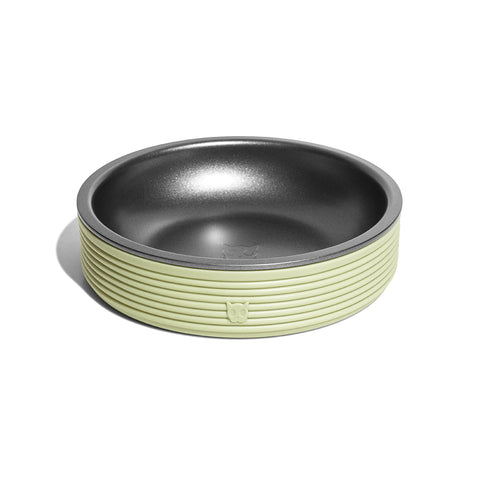Zee Cat Duo Bowl for Cats - Olive