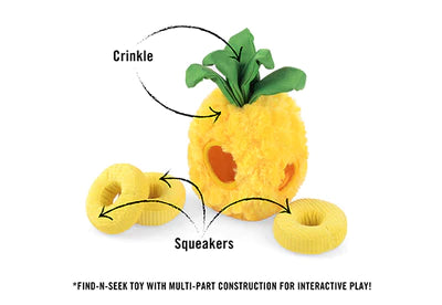 P.L.A.Y. Tropical Paradise Dog Toy - Paws Up Pineapple