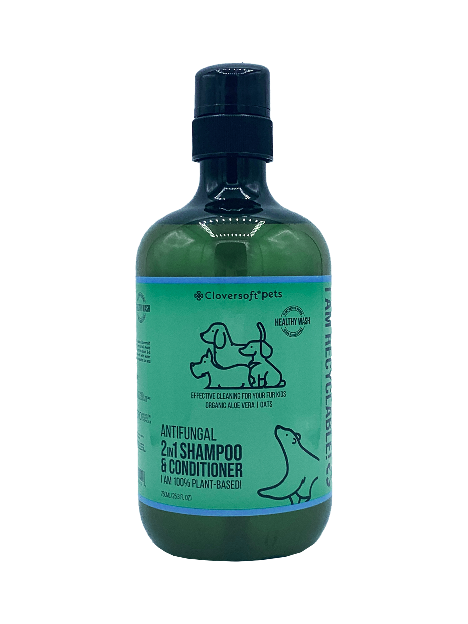 Cloversoft Plant-based Anti-Fungal 2-in-1 Dog Shampoo & Conditioner