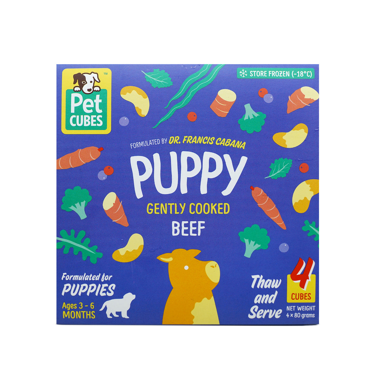 PetCubes Gently Cooked Beef for Puppies