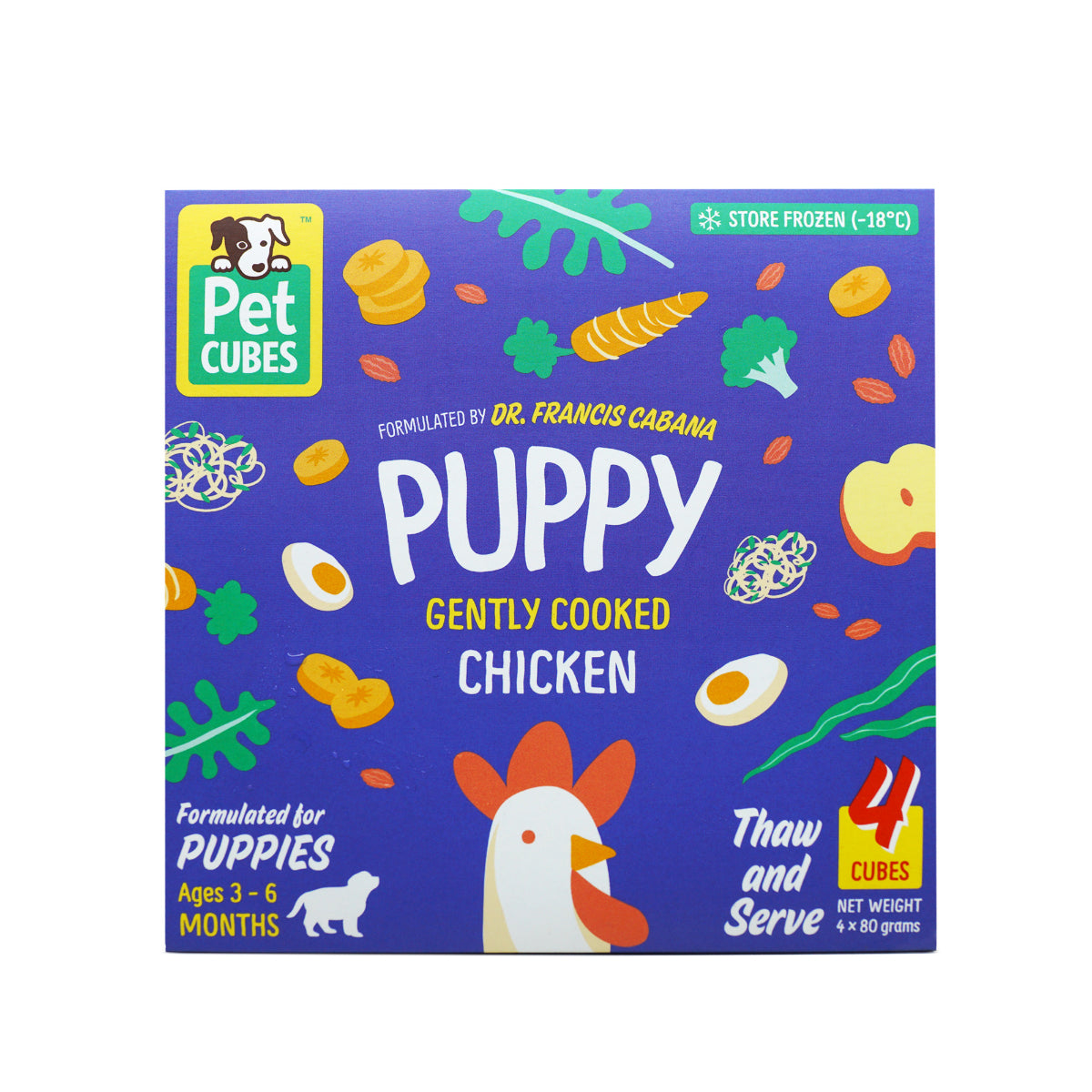 PetCubes Gently Cooked Chicken for Puppies
