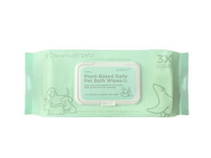 Cloversoft Plant-based Daily Pet Bath Wipes