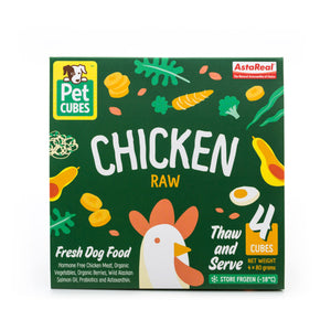 PetCubes Frozen Raw Dog Food - Chicken