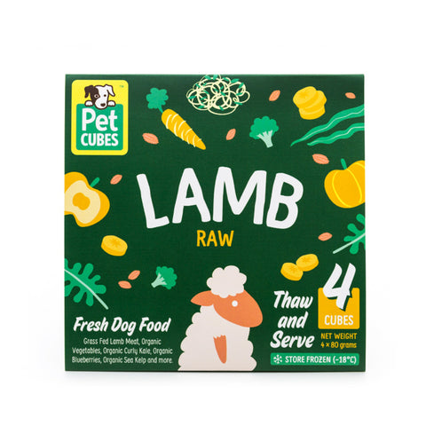 PetCubes Frozen Raw Dog Food - Lamb