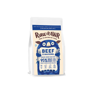 Raw Rawr Freeze Dried Balanced Diet - Beef & Mackerel