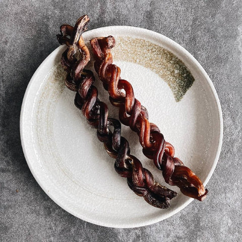 The Dog Grocer Treats - Air Dried Grass Fed Ram Pizzle Braid