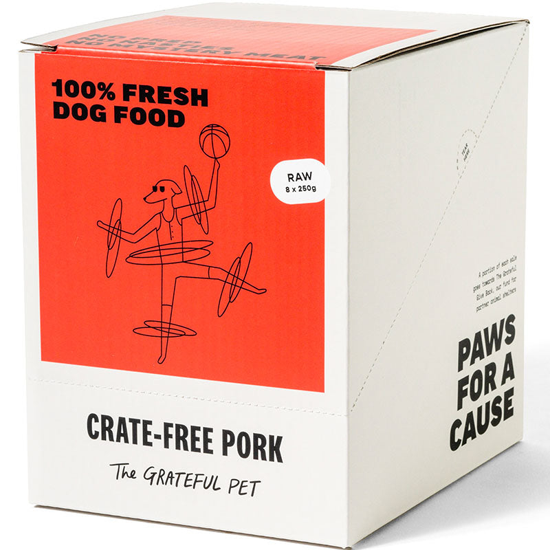 The Grateful Pet Frozen Raw Crate-free Pork