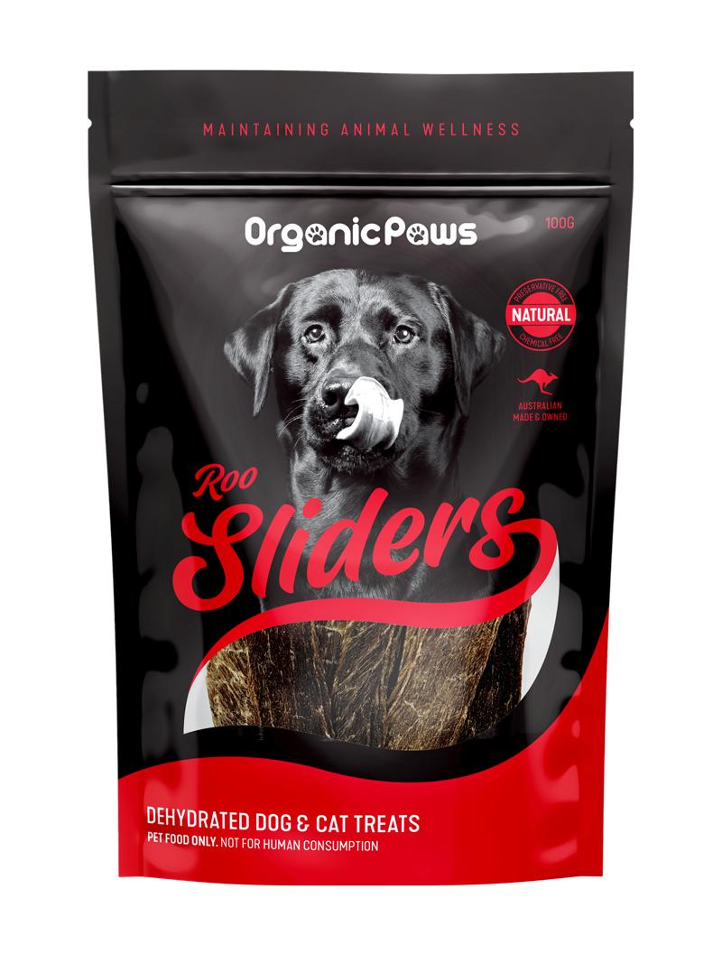 Organic Paws Dehydrated Treats - Roo Sliders
