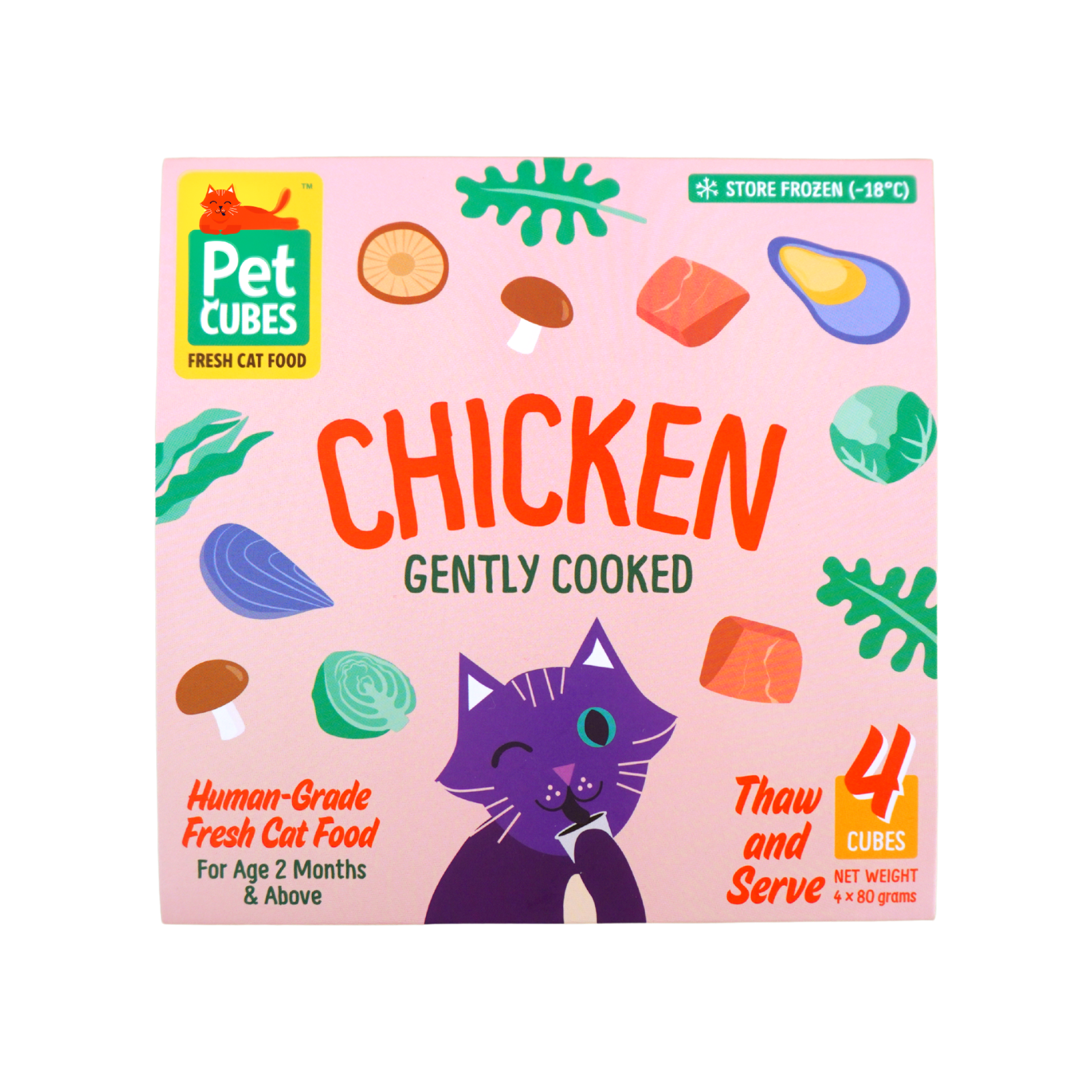 PetCubes Gently Cooked Cat Food - Chicken