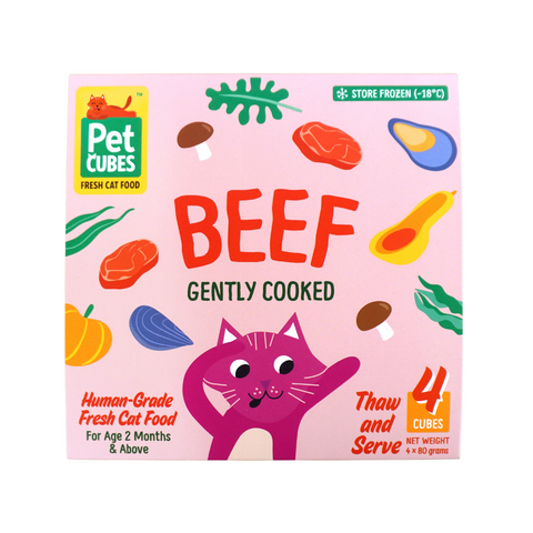 PetCubes Gently Cooked Cat Food - Beef