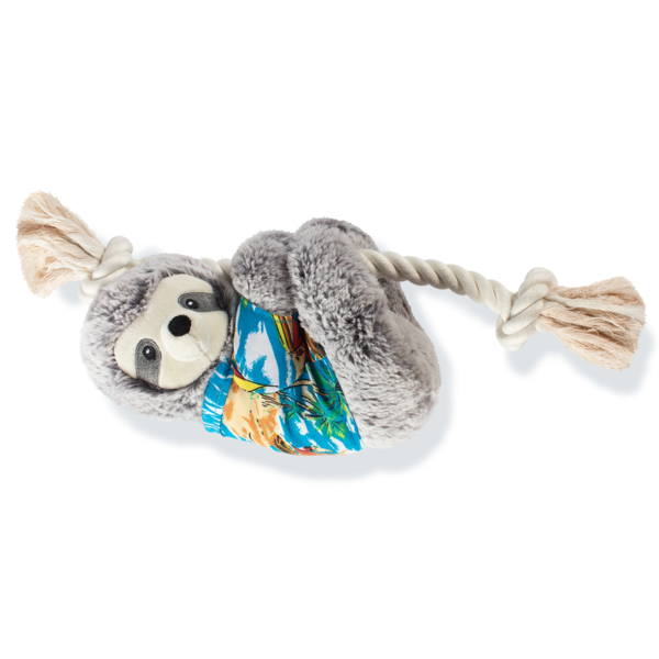 Fringe Studio Dog Squeaker Toy - Slowin' Down for Summer Sloth