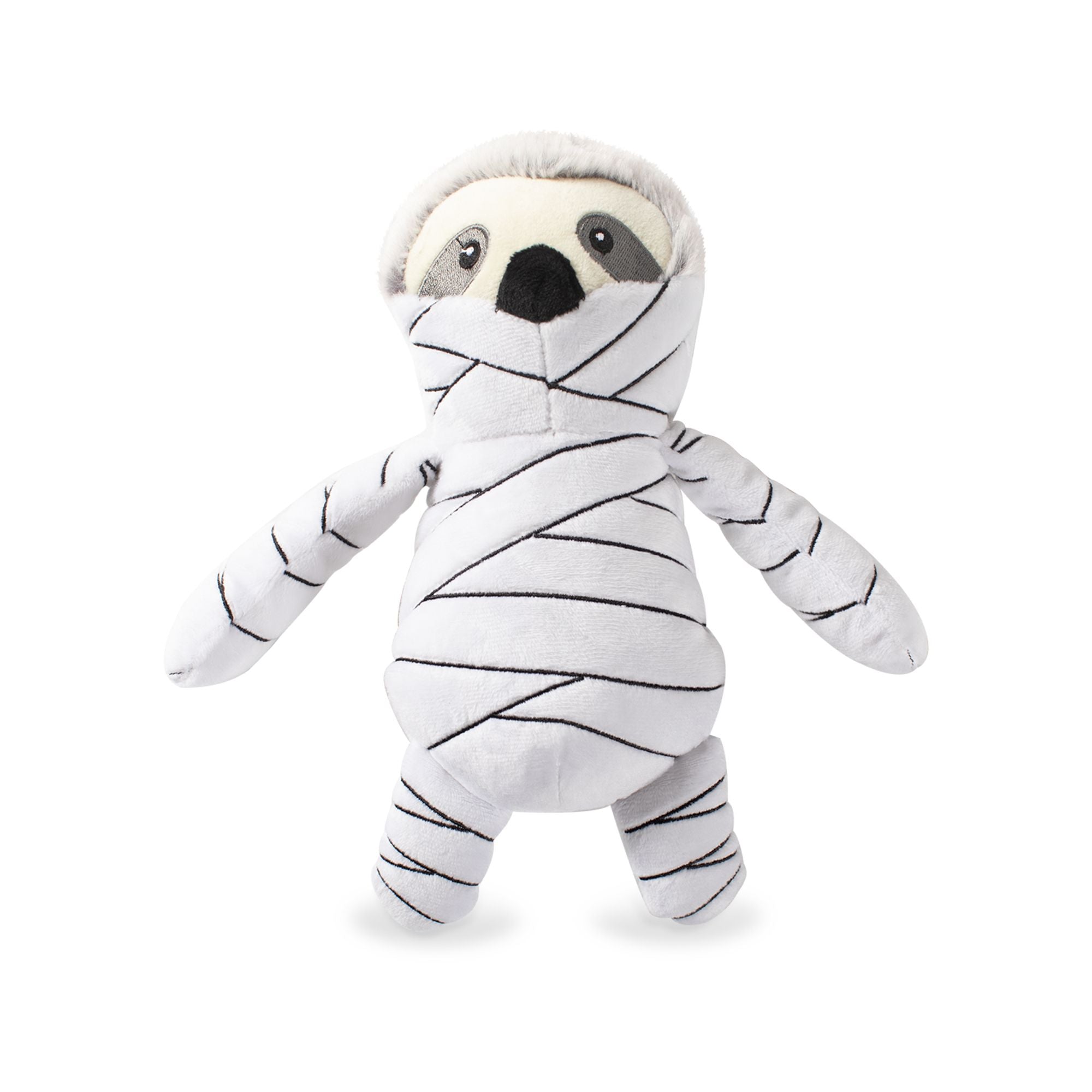 Fringe Studio Dog Squeaker Toy - Slumber the Mummy Sloth