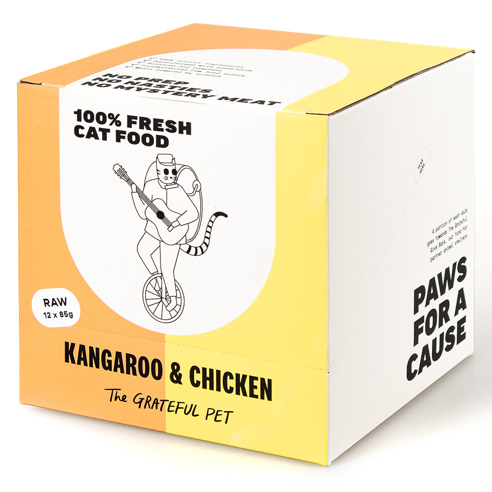 The Grateful Pet Frozen Raw Kangaroo & Chicken for Cats