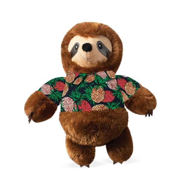 Fringe Studio Dog Squeaker Toy - Vacay Vibes Sloth