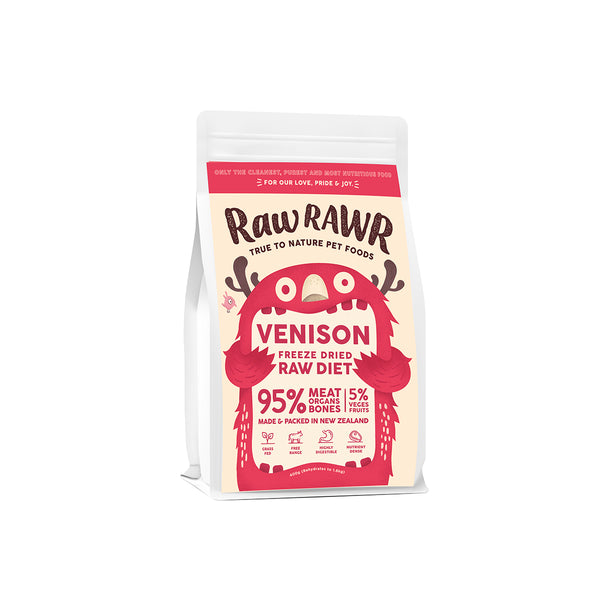 Raw Rawr Freeze Dried Balanced Diet - Venison